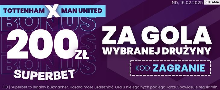 baner na Tottenham - Manchester United