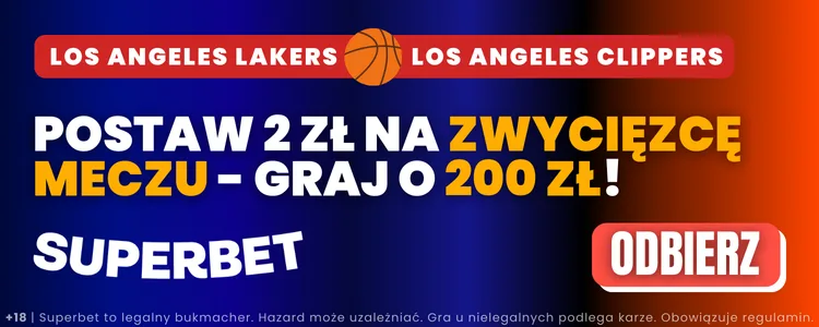 baner na Lakers - Clippers w Superbet