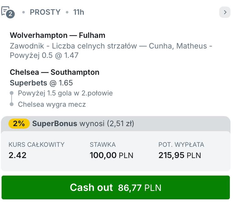 kupon na Premier League 25.02