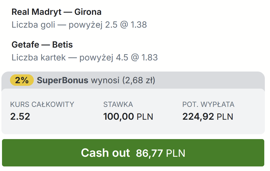 propozycja kuponu Superbet