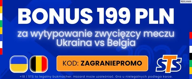 baner STS na Ukraina - Belgia