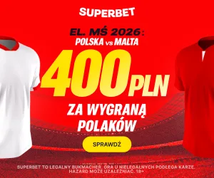 baner na Polska - Malta w Superbet