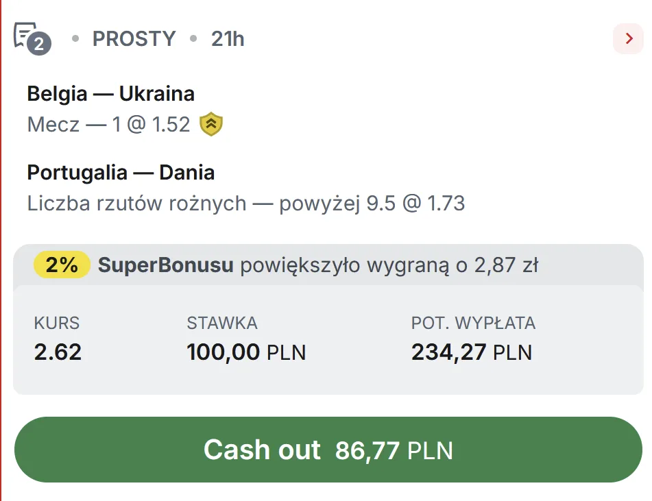 propozycja kuponu Superbet