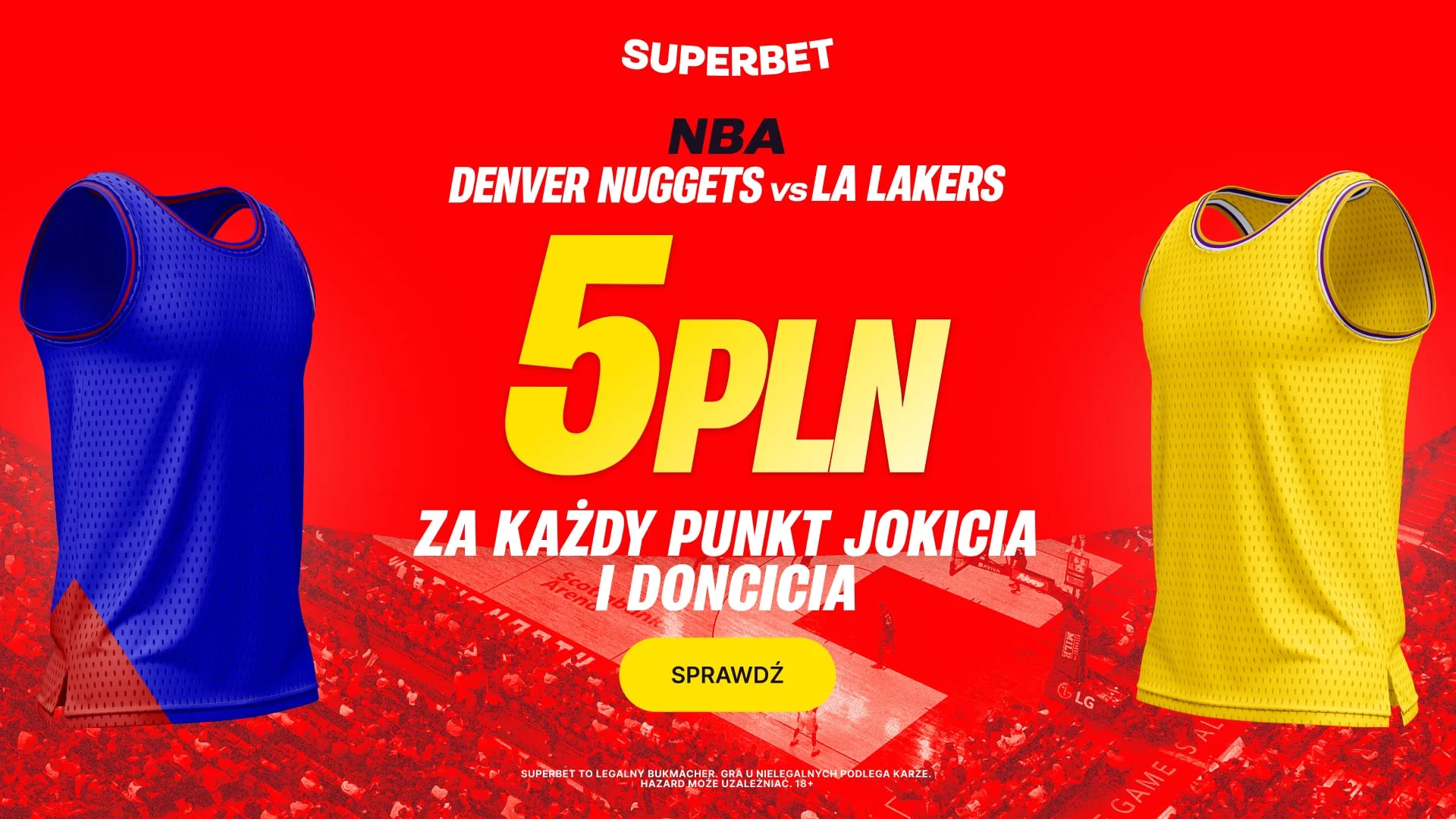 baner Superbet na Denver Nuggets - LA Lakers