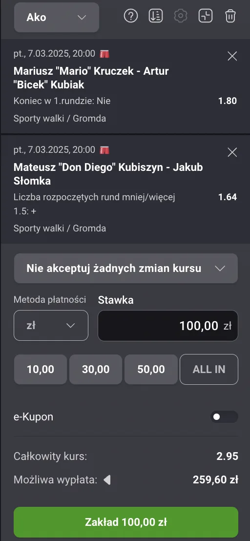 Fortuna kupon na Gromda 20