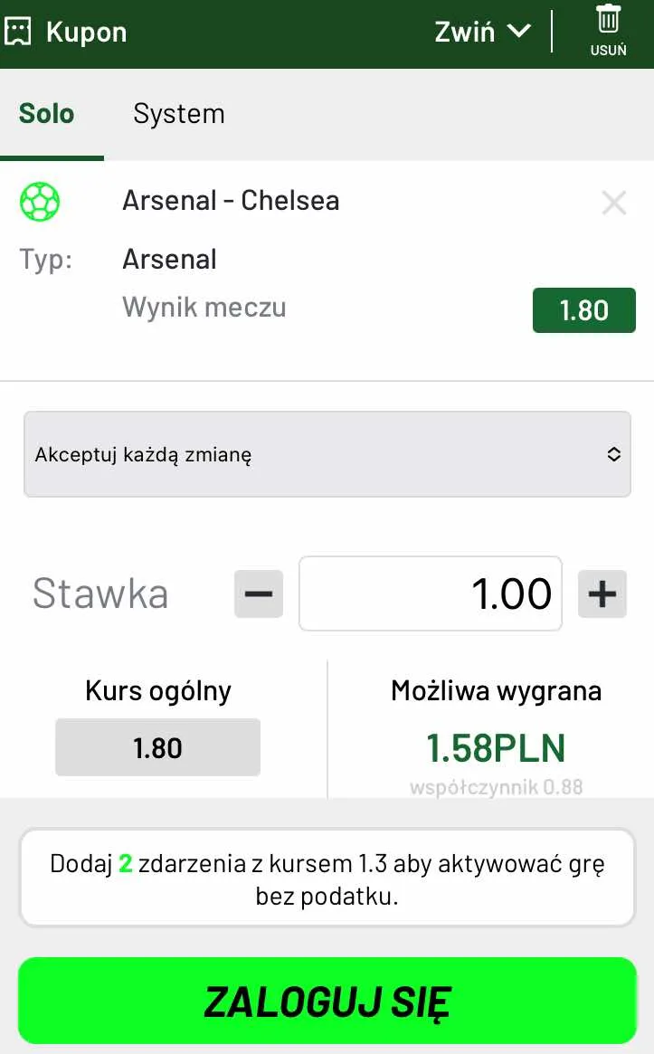 kupon na zasilacz Arsenal - Chelsea 