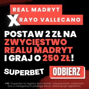 Superbet baner na Real Madryt - Vallecano