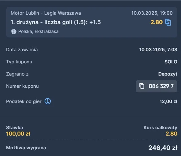 10.03. STS Ekstraklasa