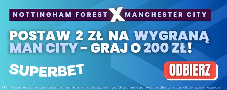 baner na Nottingham - Manchester City