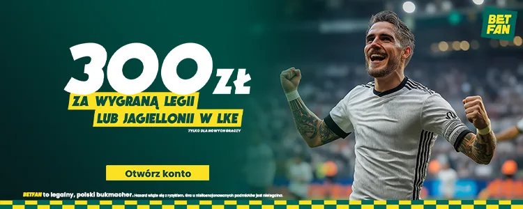 BETFAN Legia, Jagiellonia w LK promocja banner