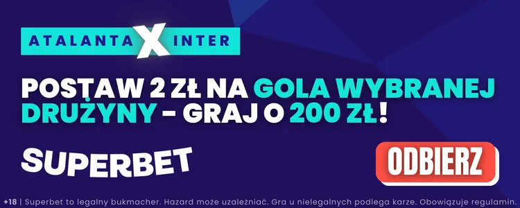 Atalanta - Inter Superbet promocja 16 marca