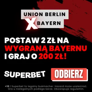 Superbet baner na Union - Bayern