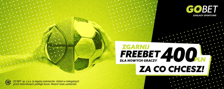 baner promocyjny Go+Bet - 400 PLN bonusu