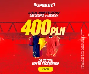 Barcelona - Benfica 400 PLN bonus