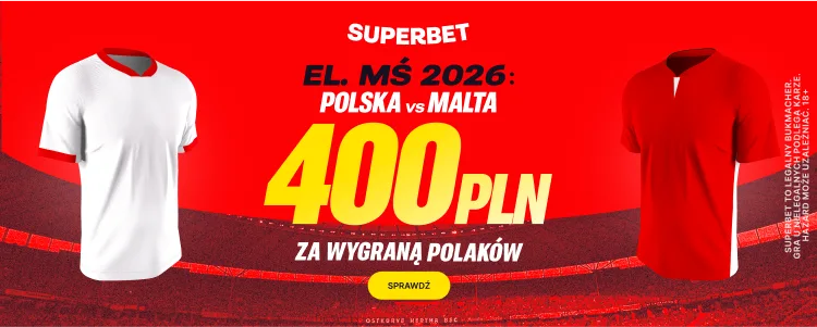 baner Superbet na Polska - Malta