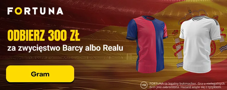 baner Fortuna na Barcelona - Real Madryt