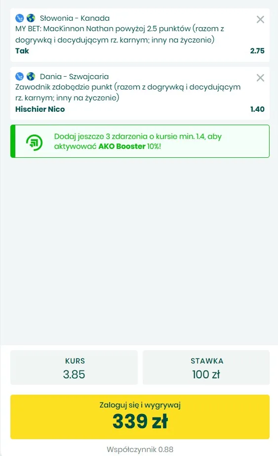 MŚ 10.05. BETFAN kanadyjka