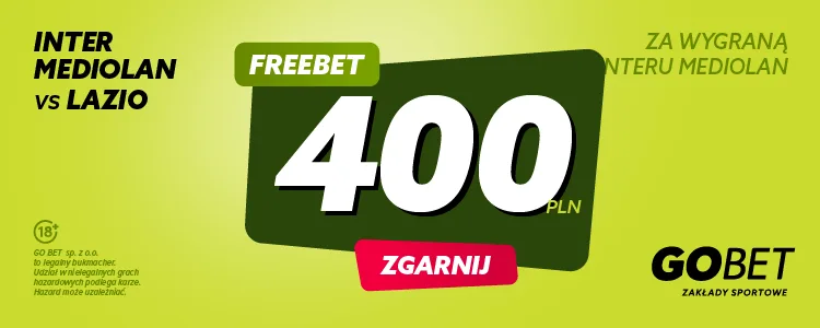 GOBET promocja Inter - Lazio 18.05.2025