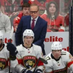 Florida-Panthers-zespol-walczacy-o-polfinal-fazy-play-off-w-NHL-foto-Associated Press / Alamy Stock Photo