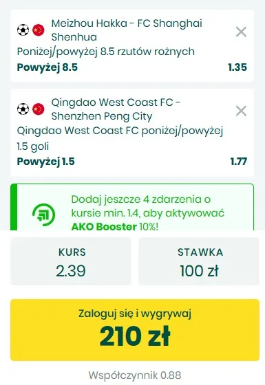 Kupon BETFAN Chiny