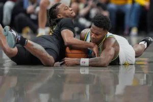 Mathurin i Garland w walce o piłkę, NBA, 11.05.2025