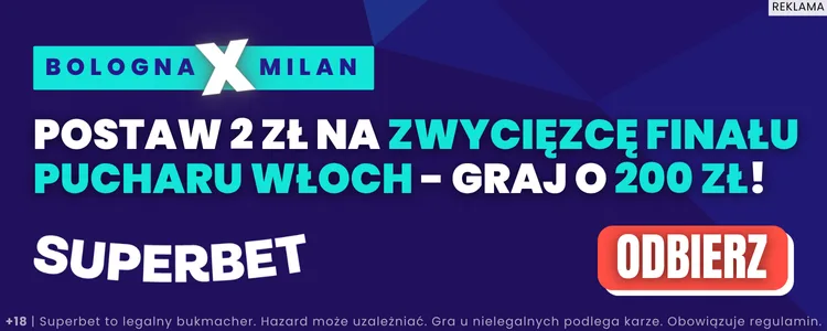 Finał Coppa Italia promocja Superbet 14.05.2025
