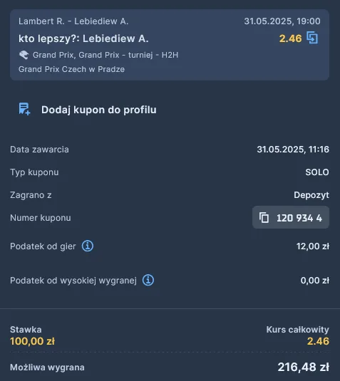kupon STS