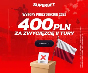 baner Superbet na II turę wyborów