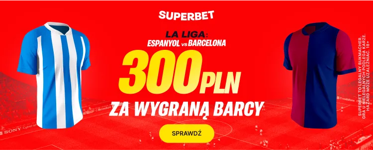 Superbet baner promocyjny na Barceloną