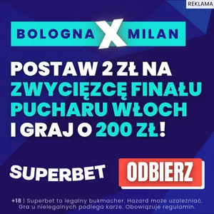 Bologna - Milan Superbet promocja 14.05