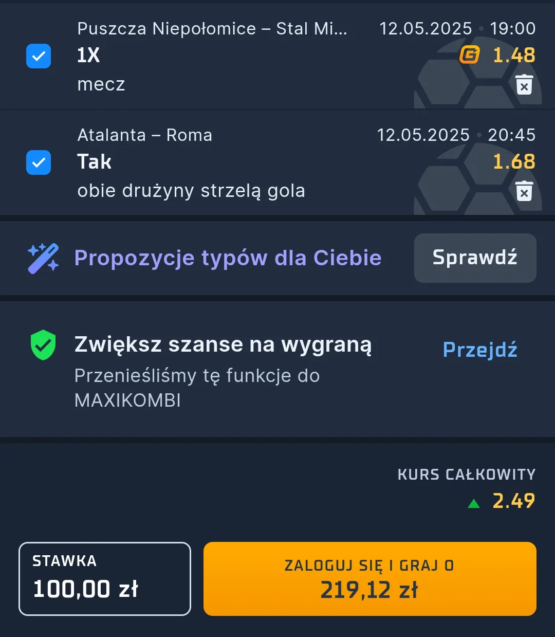 Kupon sts