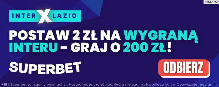 Superbet promocja Inter - Lazio 18.05