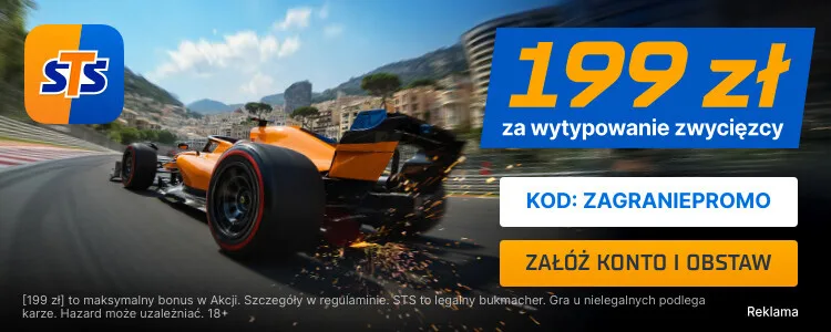 baner 199 zł od STS za typ na zwycięzcę w GP Monaco
