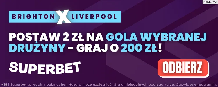 baner na Brighton - Liverpool