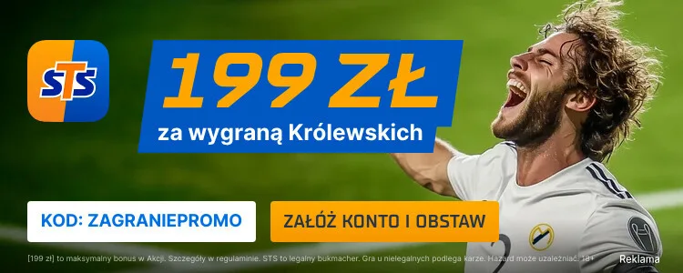 STS baner promocyjny na wygraną Realu Madryt