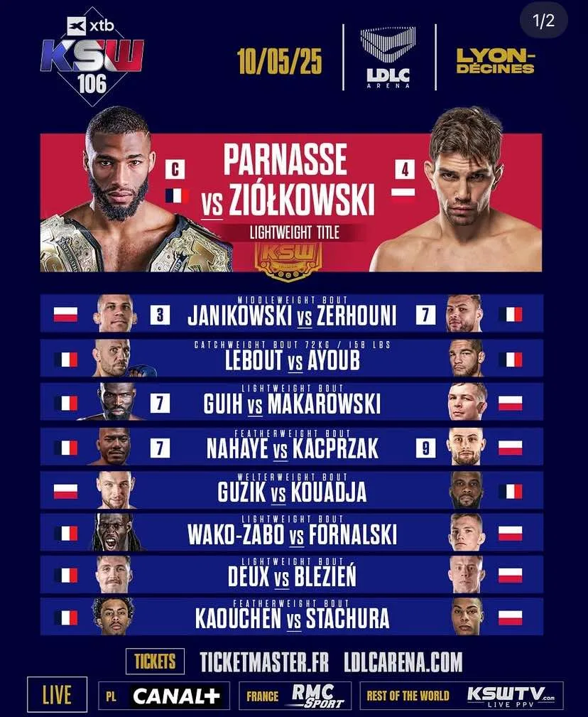 zdjęcie karty walk KSW 106