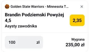 Kupon NBA w Betclic w dniu 10.05.2025