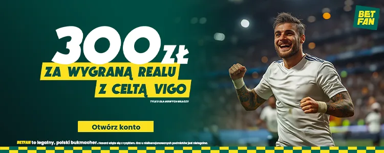 Baner promocyjny Betfan na Real - Celta