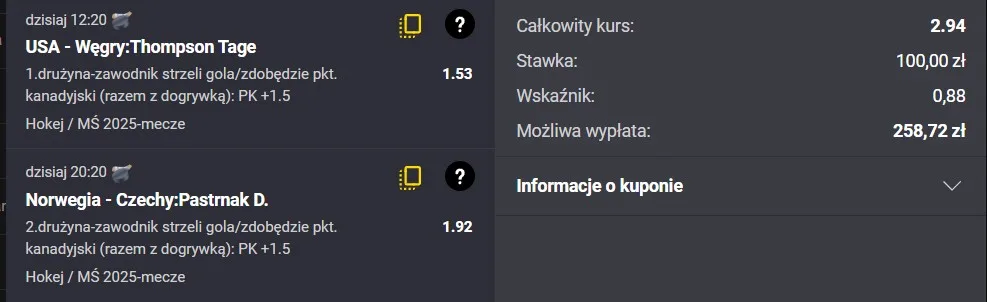 Kupon Fortuna kanadyjka 11.05.