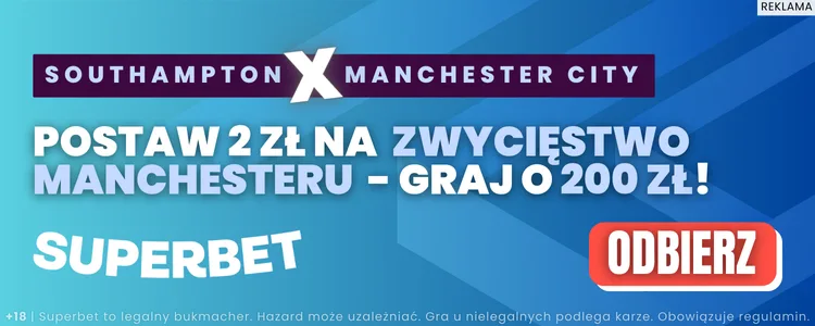 baner na Southampton - Manchester City