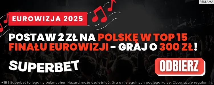 Eurowizja 2025 baner Superbet