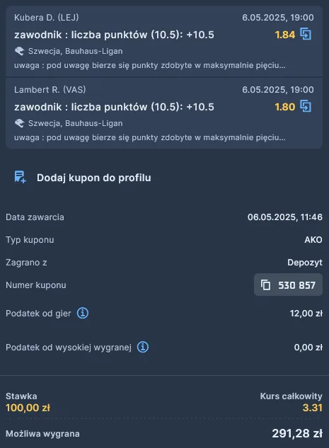 kupon sts