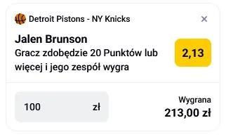 Kupon NBA w Betclic w dniu 01.05.2025