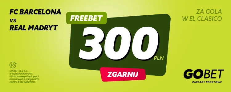 baner na Real - Barcelona od Go+Bet