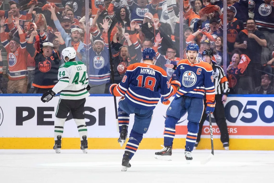 Oilers Stars NHL