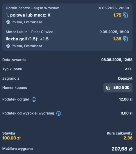 Propozycja kuponu w STS
