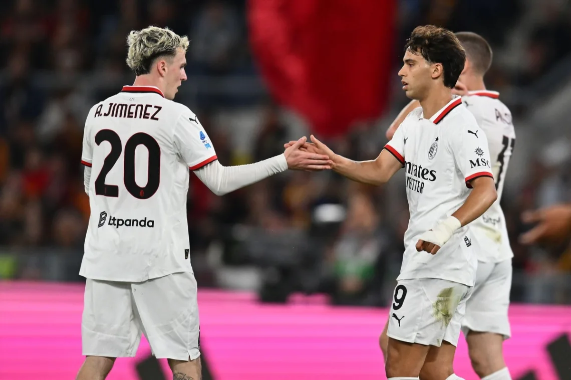 Piłkarze Milanu vs Roma