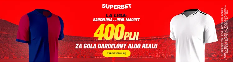 baner na Real - Barcelona od Superbet