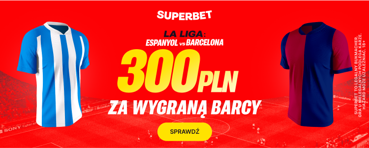 Superbet baner na zwycięstwo Barcy