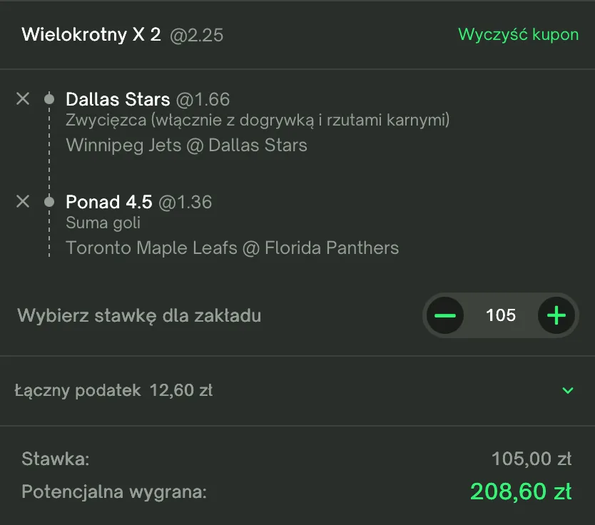 KUPON NHL